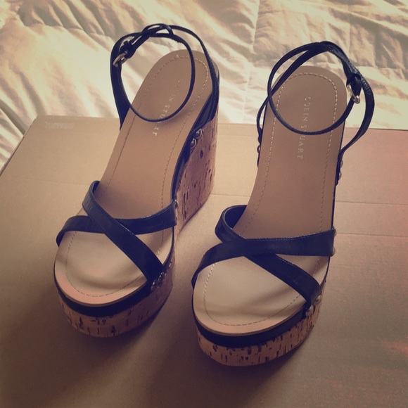 Colin Stuart Wedge Sandal in Size 7.5 - Picture 1 of 5